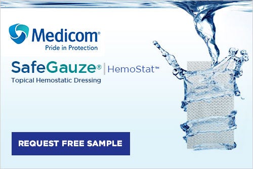 Medicom SafeGauze Hemostat - Request Your Free Sample Today!